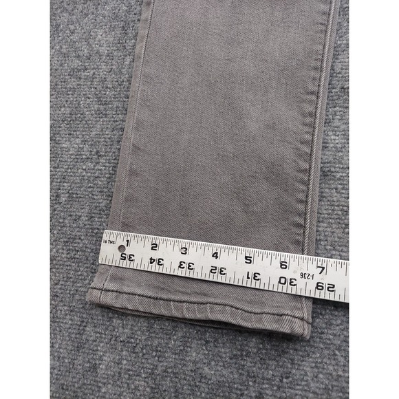Levis Wedgie Straight Jeans Womens 27x28 Gray Stretch Mid Rise Denim - Picture 6 of 13